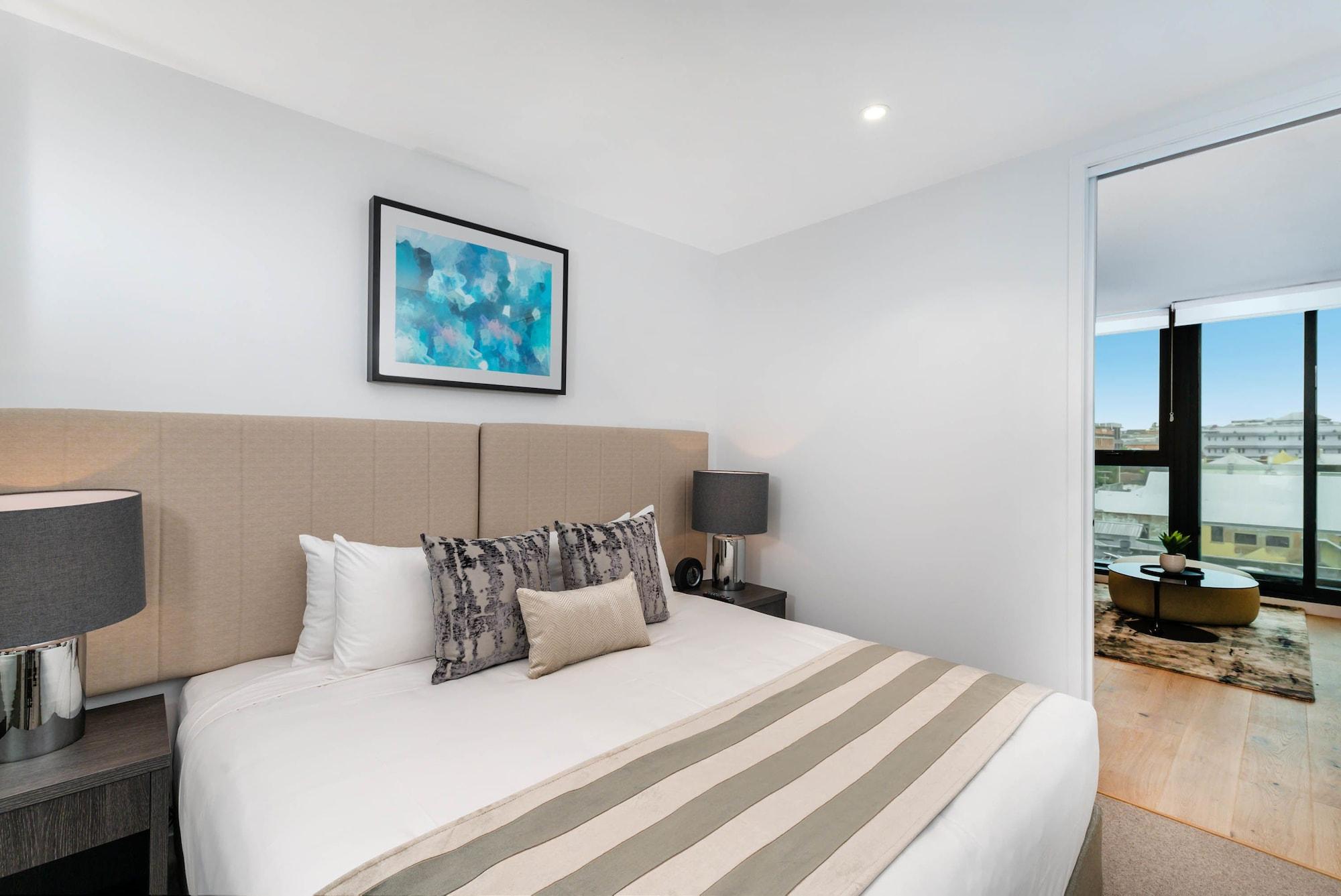 Fv By Peppers Aparthotel Brisbane Luaran gambar A bedroom at the hotel